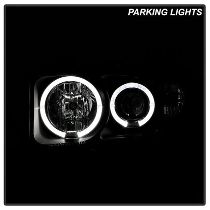 Spyder Scion XB 03-07 Projector Headlights LED Halo Black High H1 Low 9006 PRO-YD-TSXB03-HL-BK 5011893