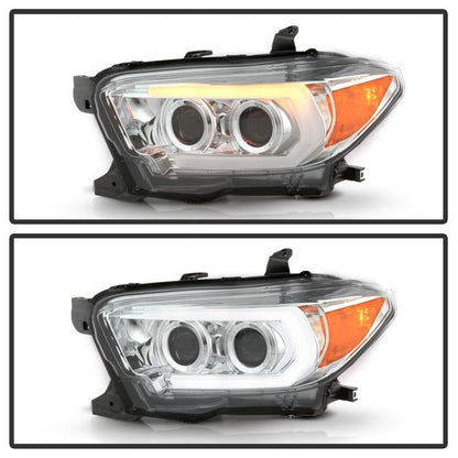 Spyder Signature Toyota Tacoma 16-18 (SR5 Model) Projector Headlights- Chrome (PRO-YD-TT16-LB-C) 5085825