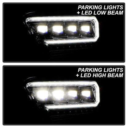 Spyder 16-20 Toyota Tacoma Halogen Model Only High-Power LED Headlights - Chrome PRO-YD-TT16HALAP-C 5088369