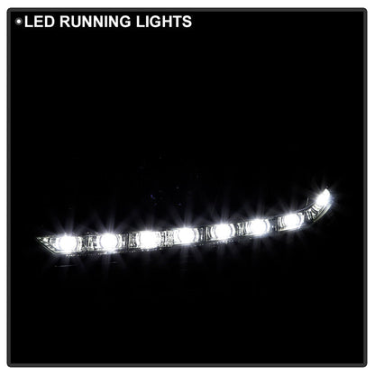 Spyder Volkswagen Golf/GTI 10-13 Projector Headlights Halogen Model- DRL Blk PRO-YD-VG10-DRL-BK 5012111