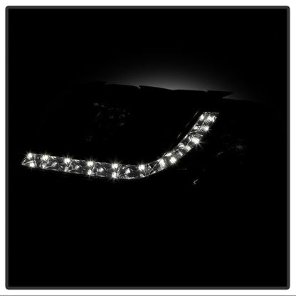 Spyder Volkswagen Passat 01-05 Projector Headlights DRL Black High H1 Low H1 PRO-YD-VP01-DRL-BK 5012302