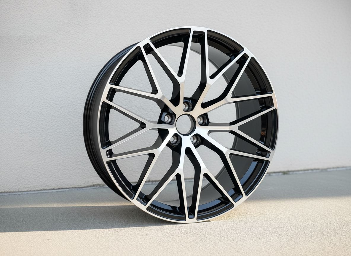 PS1 21x10 5x112 +19 66.5 Black Machined Face