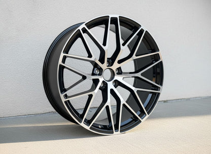 PS1 21x9.5 5x130 +46 71.6 Black Machined Face