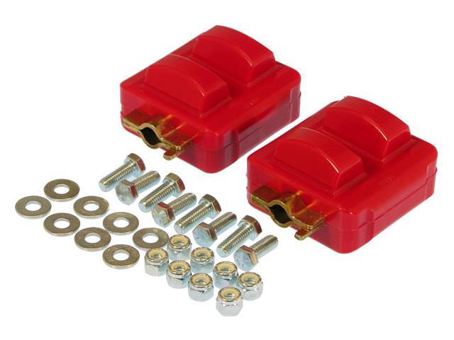 V8 ENGINE MOUNTS PAIR RED