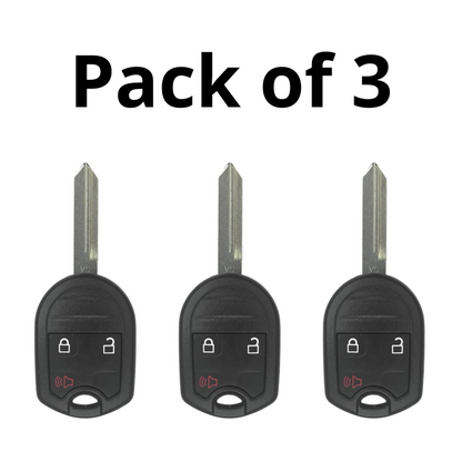 Ford 3 Button Remote Head Key for CWTWB1U793 - Pack of 3