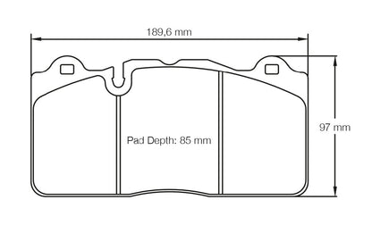 Pagid Racing Brake Pads 8091
