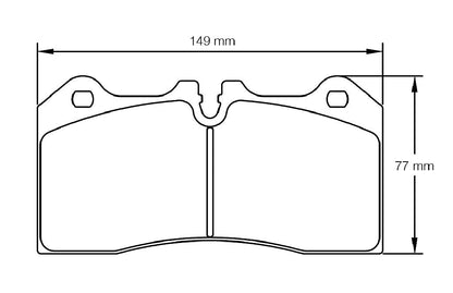 Pagid Racing Brake Pads No. 8187 (Rear) | CCM Rotors