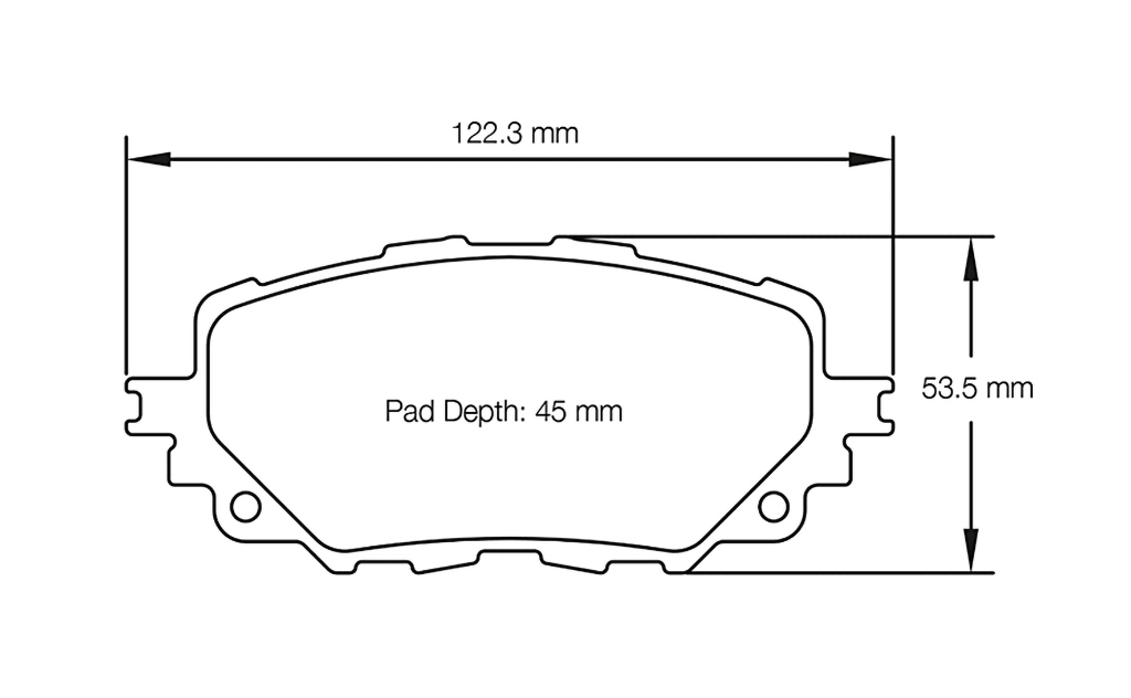 Pagid Racing Brake Pads No. 3830 USA (Front)