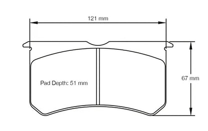 Pagid Racing Brake Pads No. 2206 USA