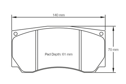 Pagid Racing Brake Pads No. 3277 | Front