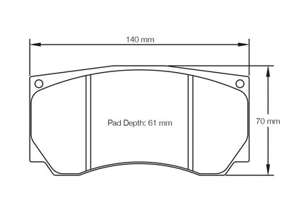 Pagid Racing Brake Pads No. 3280 | Front