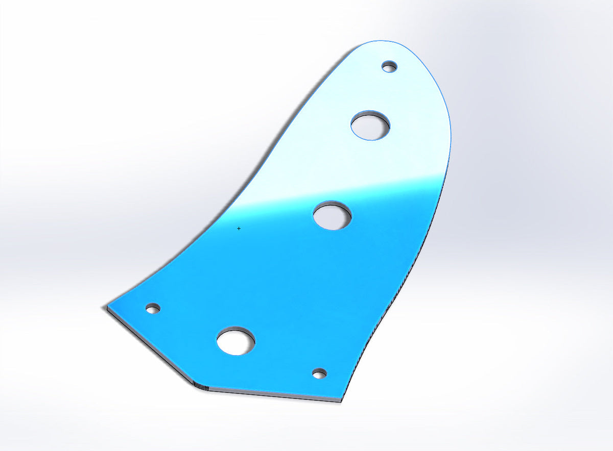 CARBON FIBER Lower Control Plate for Fender American Jaguar Guitar
