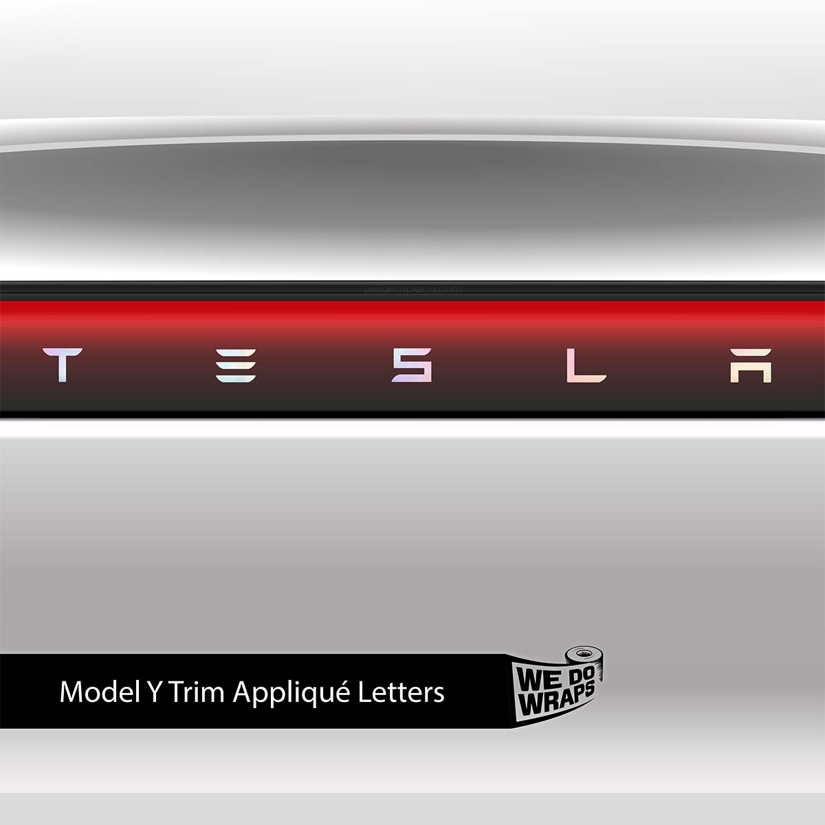 Pastel Galaxy Tesla Emblem Decals (Front + Back) | Model Y