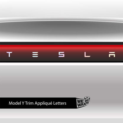 Pastel Galaxy Tesla Emblem Decals (Front + Back) | Model Y