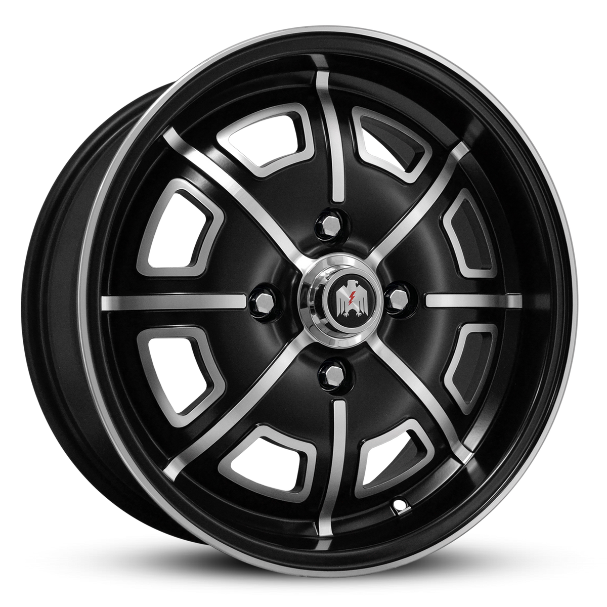 Klassik Rader Pedrini 17x7 +40 4x130mm Satin Black/Machined Face&Lip