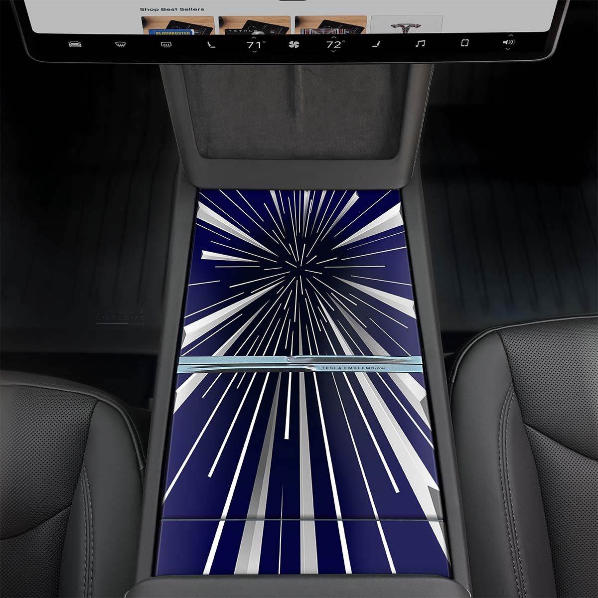 Tesla Insane Performance Mode | Tesla Center Console Wrap Kit | Model Y 2026