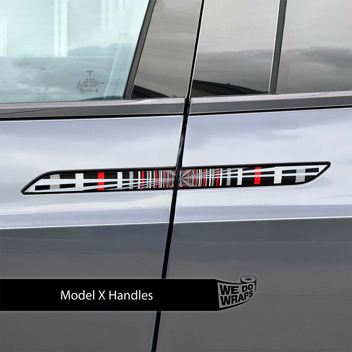 Tesla Plaid Performance Mode Tesla Door Handle Decals (4pcs)