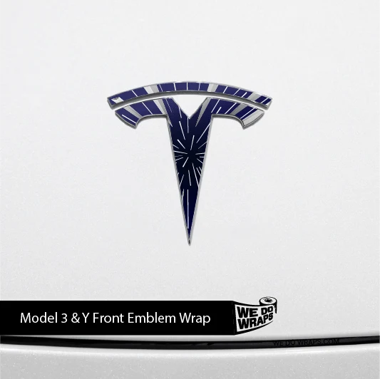 Insane Performance Mode Tesla Emblem Decals (Front + Back) | Model 3