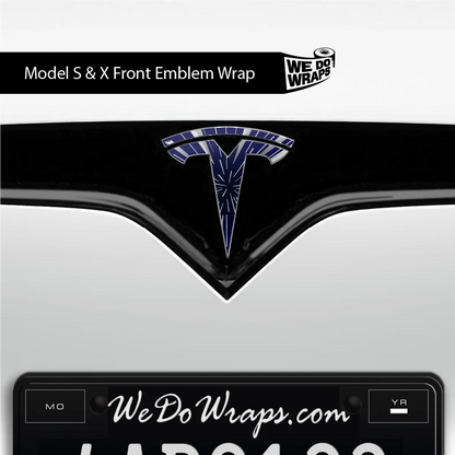 Insane Performance Mode Tesla Emblem Decals (Front + Back) | Model X
