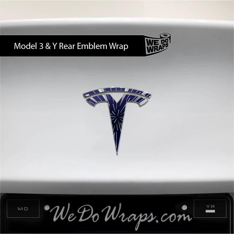 Insane Performance Mode Tesla Emblem Decals (Front + Back) | Model 3