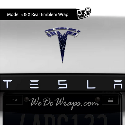 Insane Performance Mode Tesla Emblem Decals (Front + Back) | Model X