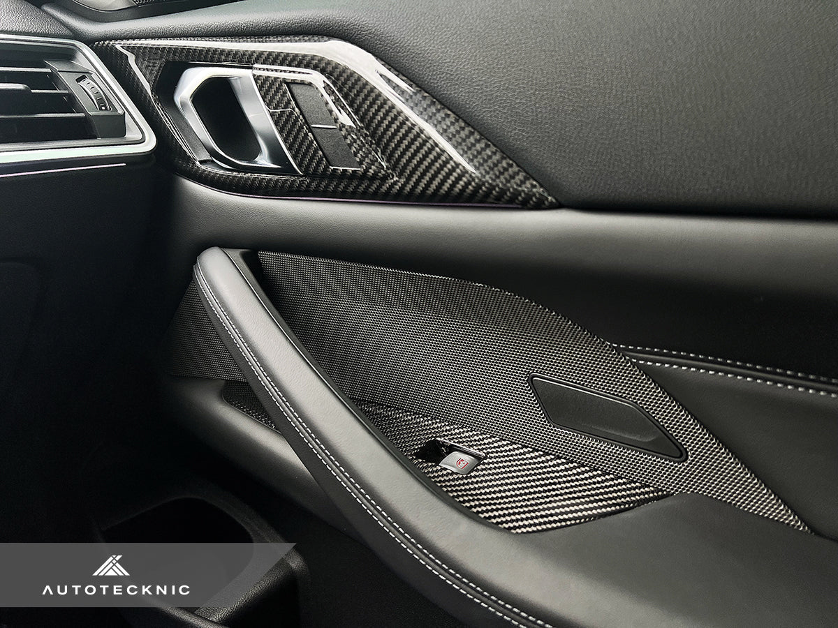 AutoTecknic Dry Carbon Window Switch Panel Trim Set - BMW G22 4-Series