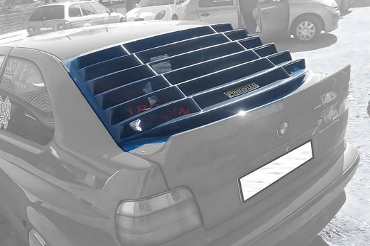 BMW E36 Compact Series 3 Black Back Windshield Louvers (1992 - 1999)