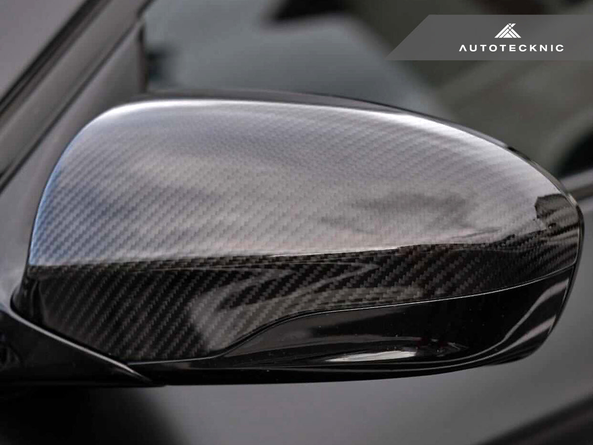 AutoTecknic Replacement Version II Dry Carbon Mirror Covers - BMW F06/ F12/ F13 M6