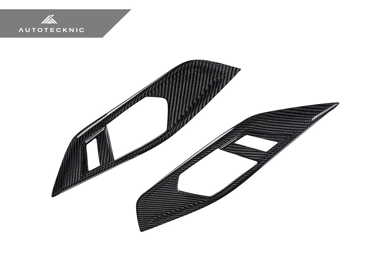 AutoTecknic Dry Carbon Interior Door Handle Trim Set - BMW G22 4-Series