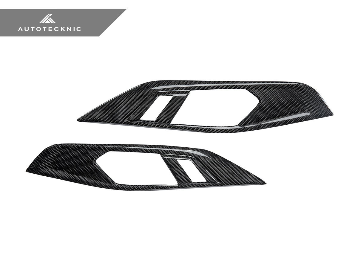 AutoTecknic Dry Carbon Interior Door Handle Trim Set - BMW G22 4-Series