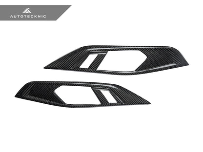 AutoTecknic Dry Carbon Interior Door Handle Trim Set - BMW G22 4-Series