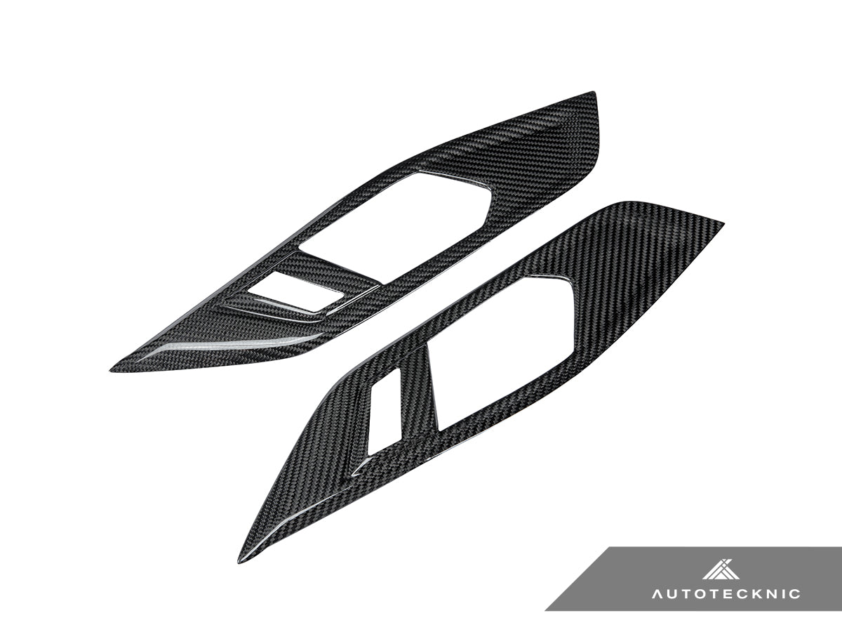 AutoTecknic Dry Carbon Interior Door Handle Trim Set - BMW G22 4-Series