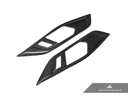AutoTecknic Dry Carbon Interior Door Handle Trim Set - BMW G22 4-Series