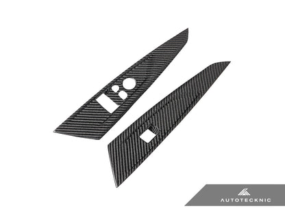 AutoTecknic Dry Carbon Window Switch Panel Trim Set - BMW G82 M4