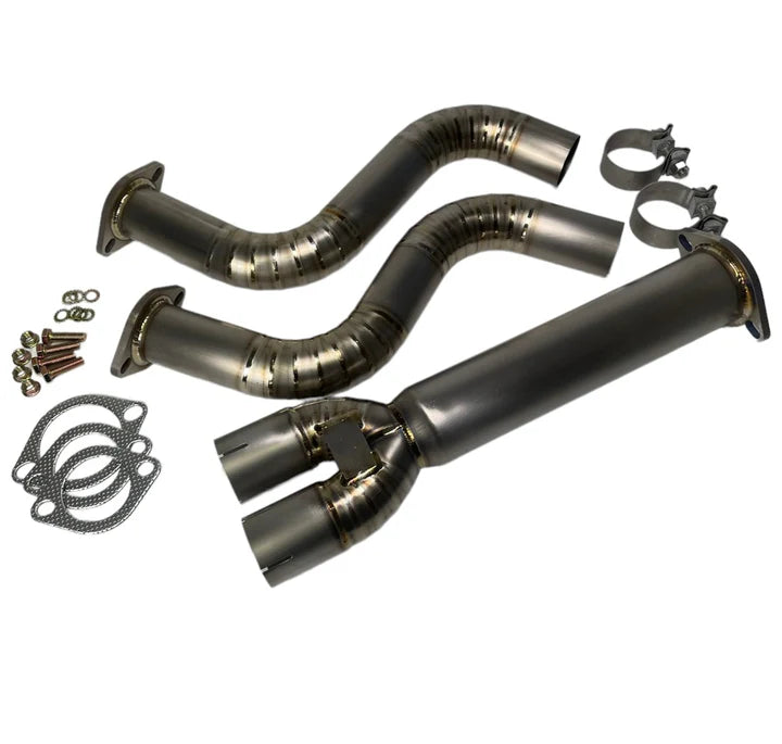 PLM Power Driven Titanium Mid Y-Pipe – 2003–2009 Nissan 350Z / 2009–2011 Nissan 370Z / Infiniti G35 & G37