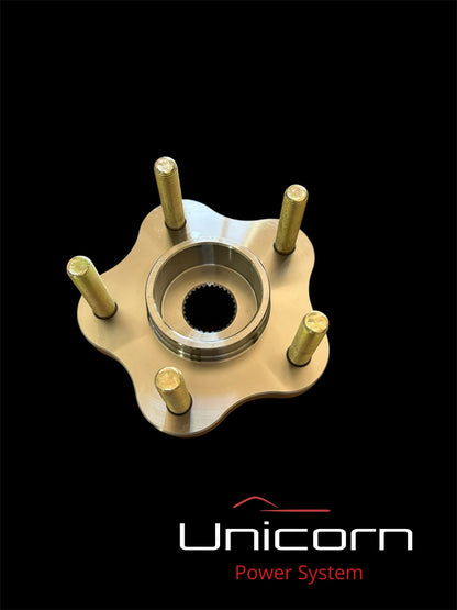 Full 5-Lug Conversion Hub Kit (Front + Rear) for Nissan 240SX S13 (1989–1994) – 4x114.3 to 5x114.3