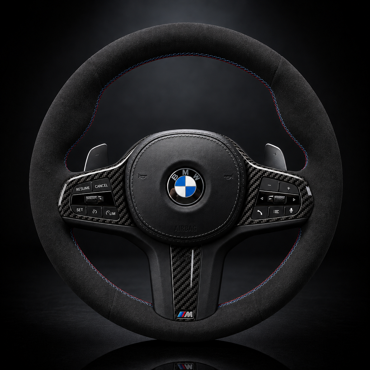 BMW G-Series Alcantara Suede Steering Wheel Cover DIY (Plain Alcantara) G80 G20 G30 M3 M4 M340i