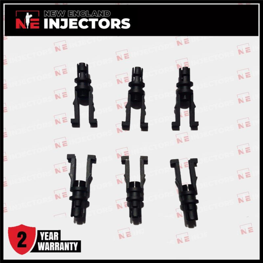 Set Of 6 New Vortec Central Port Spider Fuel Injectors Poppet Retainer Clips CPI