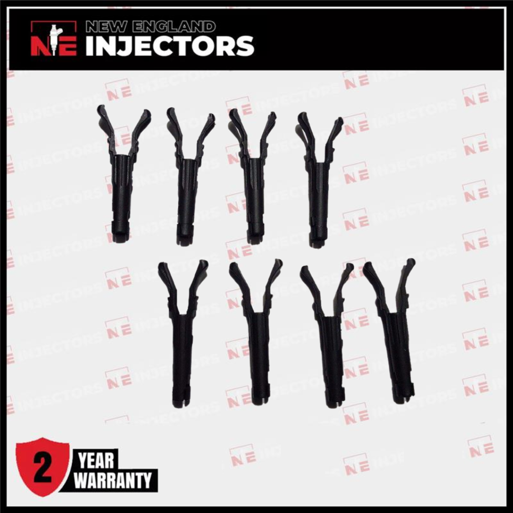 Set of 8 Chevy Spider Injector Poppet Clips for 4.3l & 5.7l Vortec SCPI CPI