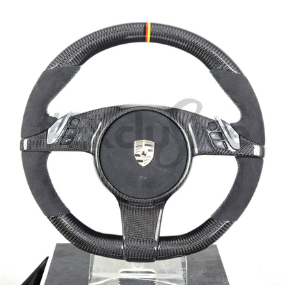 2009-2016  Porsche 911 (991.1) / Boxster (987.2 981) / Cayman (981) / Cayenne (958) / Panamera (970) PDK    Custom Steering Wheel by Exclusive Steering