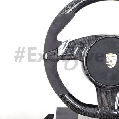 2009-2016  Porsche 911 (991.1) / Boxster (987.2 981) / Cayman (981) / Cayenne (958) / Panamera (970) PDK    Custom Steering Wheel by Exclusive Steering