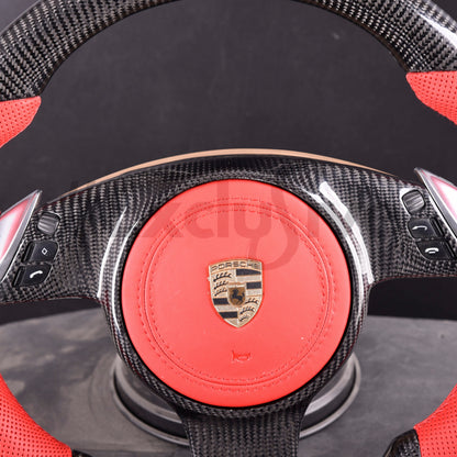 2009-2016  Porsche 911 (991.1) / Boxster (987.2 981) / Cayman (981) / Cayenne (958) / Panamera (970) PDK    Custom Steering Wheel by Exclusive Steering