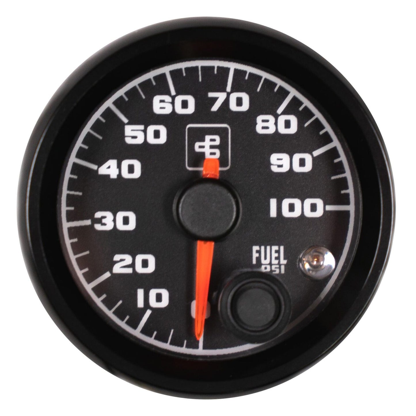 Power Driven 100 psi Fuel Pressure Gauge (Black or White)