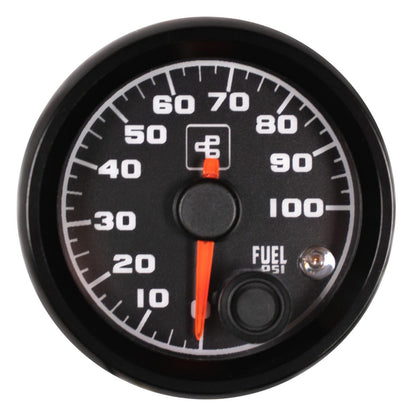 Power Driven 100 psi Fuel Pressure Gauge (Black or White)