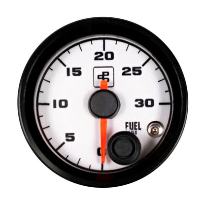 Power Driven 30 psi Fuel Pressure Gauge (Black or White)