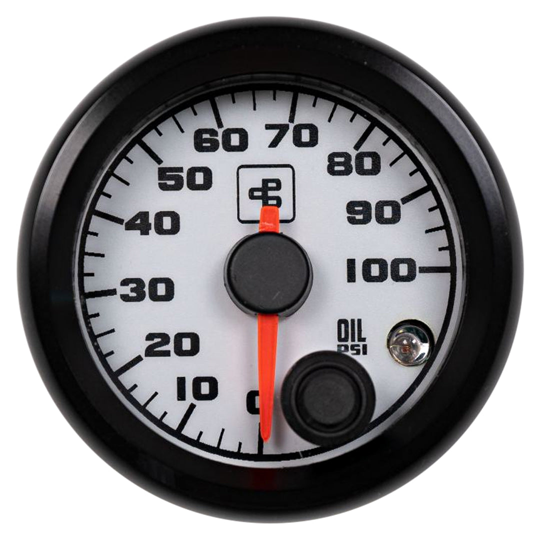 Power Driven 100 psi Boost Gauge (Black or White)