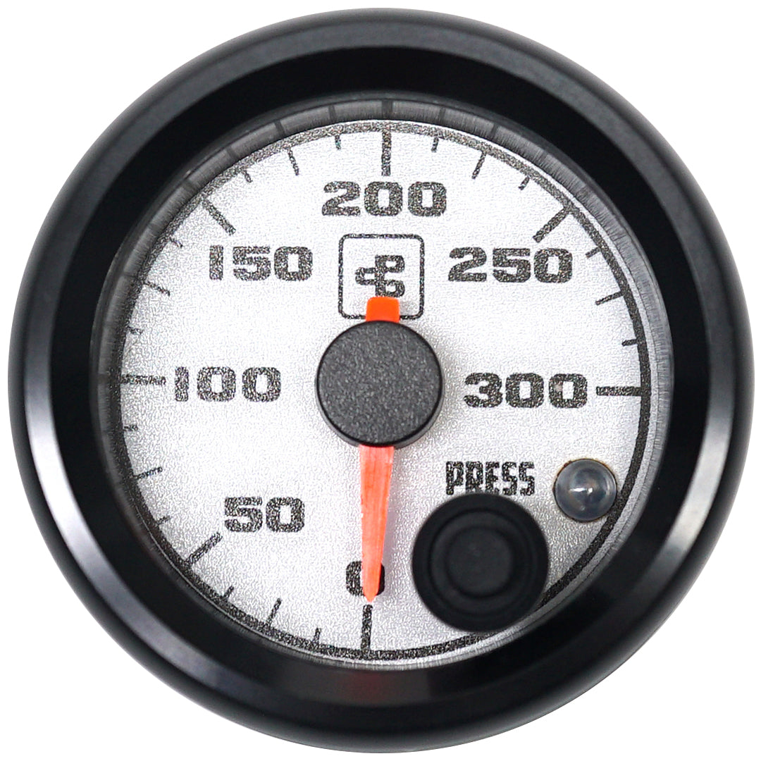 Power Driven 300 psi Universal Pressure Gauge (Black or White)