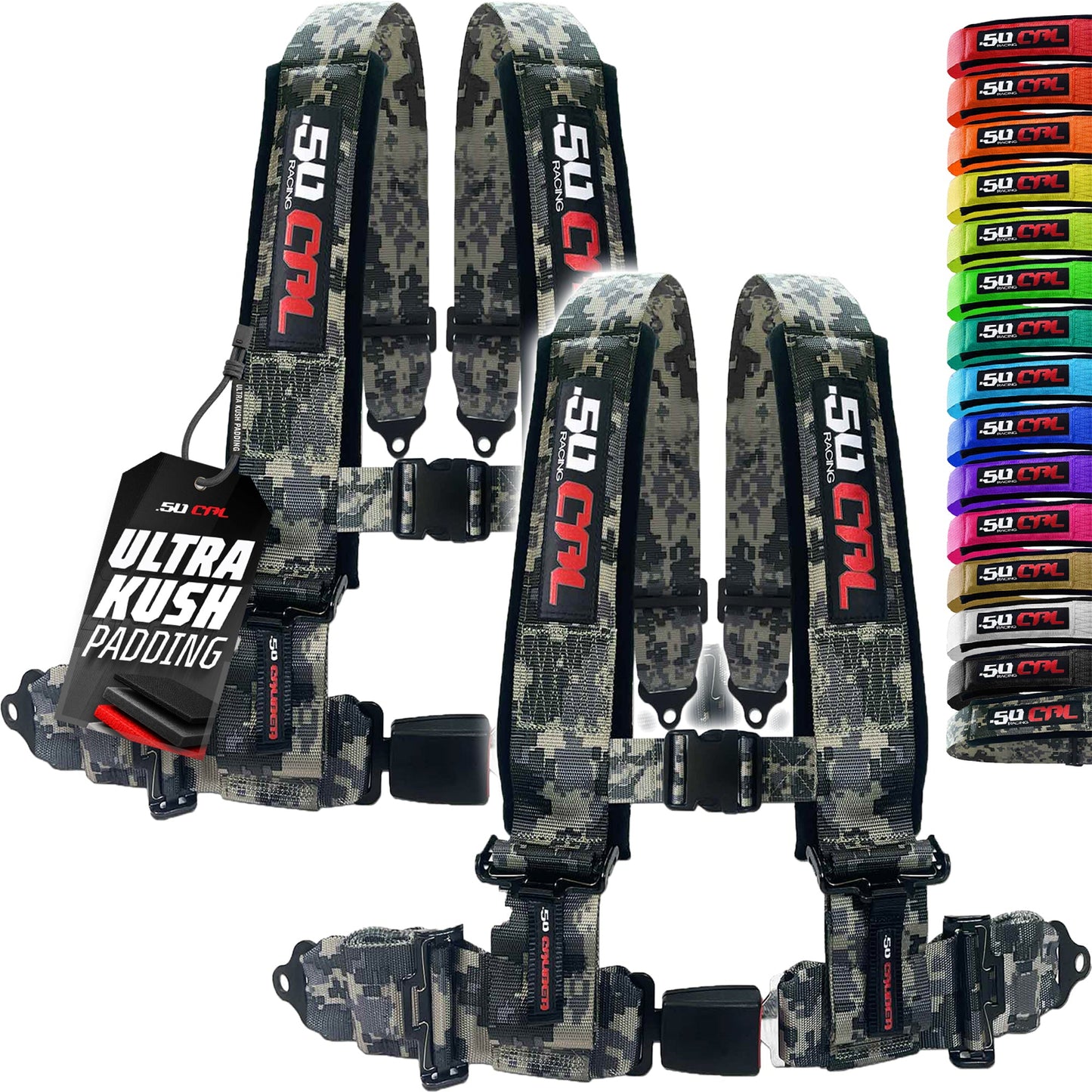 Pro Series 4 point Harness with push button release 2" & 3" available