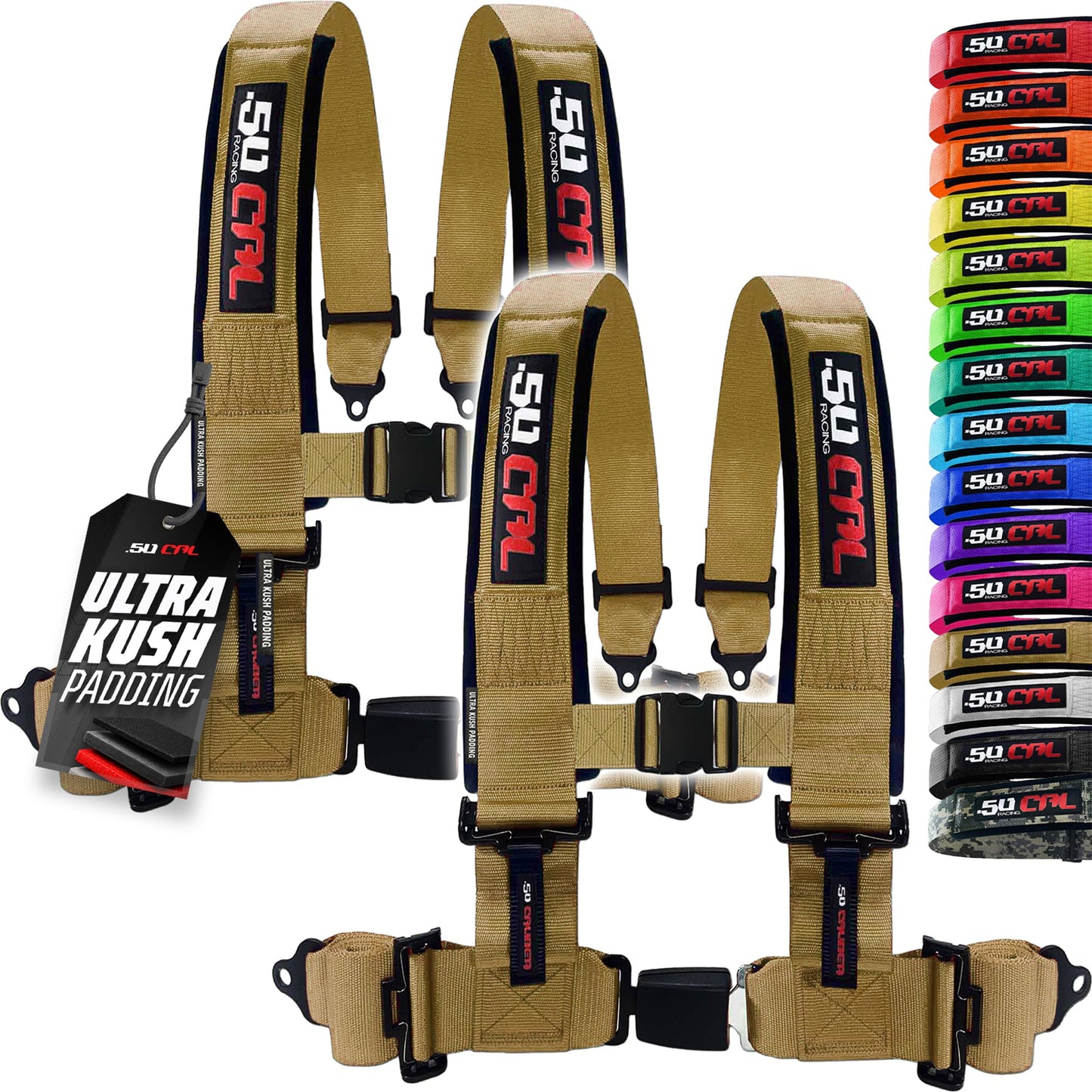 Pro Series 4 point Harness with push button release 2" & 3" available