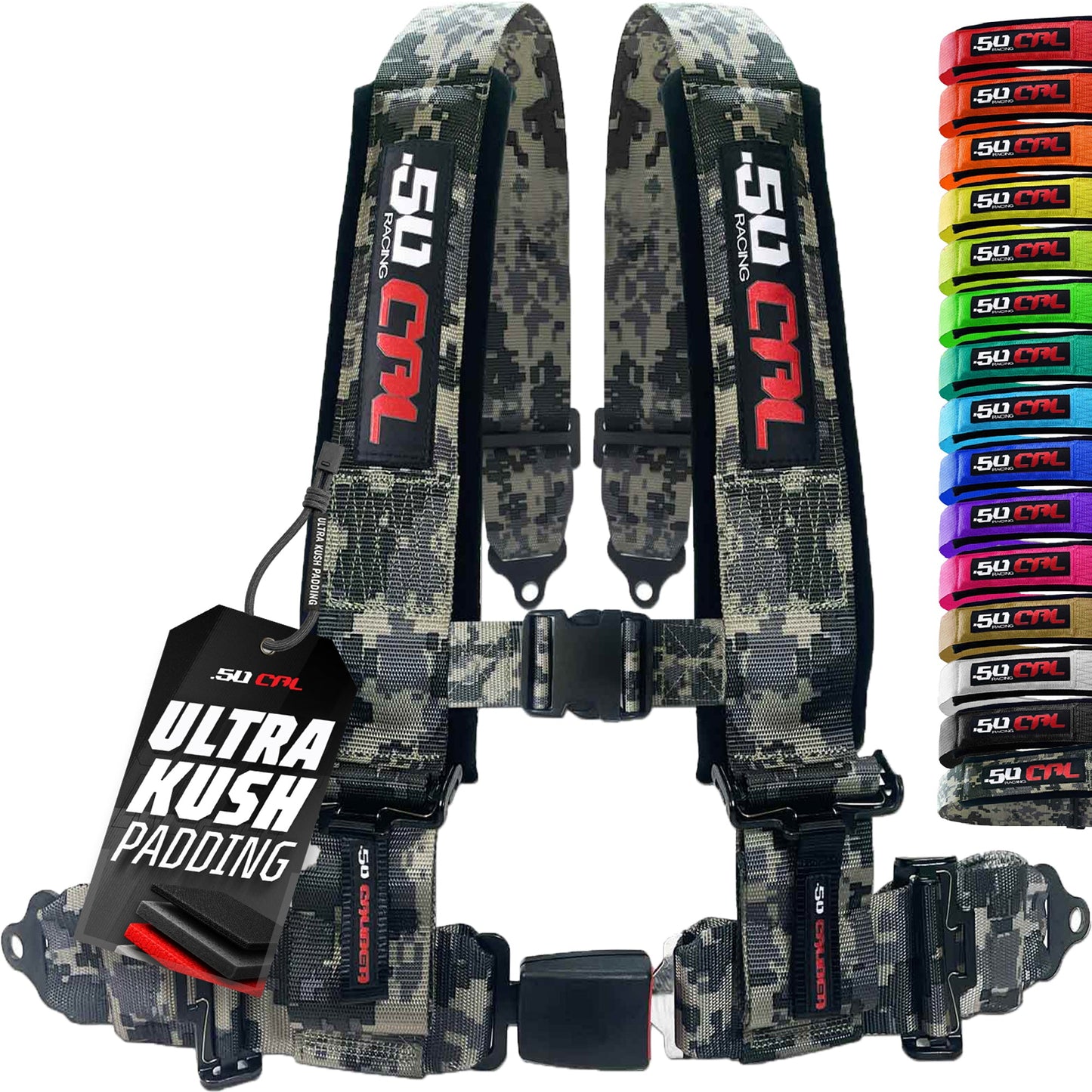 Pro Series 4 point Harness with push button release 2" & 3" available
